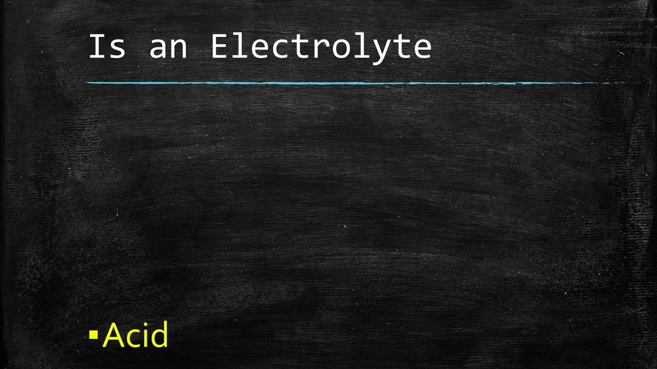Acid and Base Properties