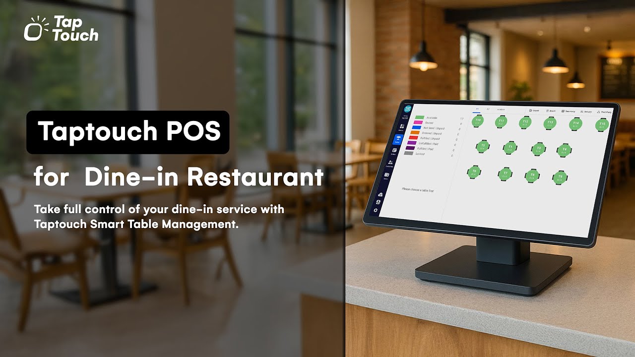 Smart Table Management for Dine-in Restaurants with Taptouch | Taptouch POS Feature Spotlight