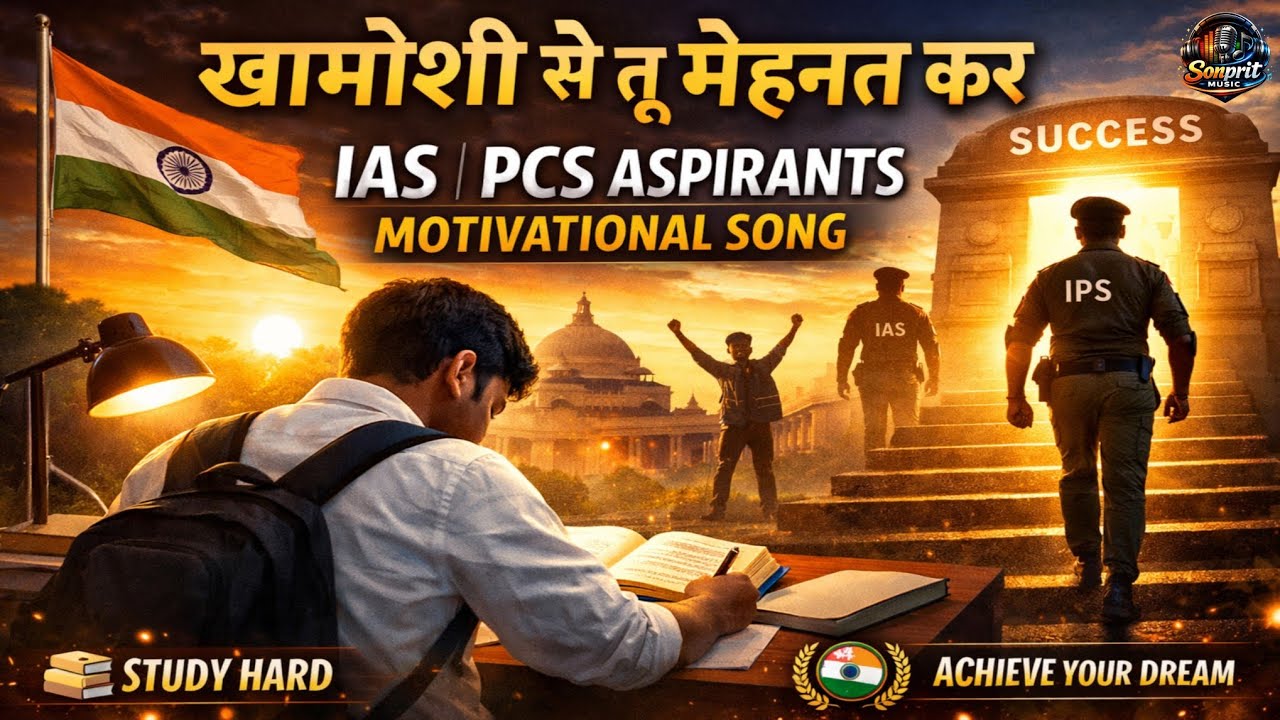 Khamoshi Se Tu Mehnat Kar | IAS PCS Aspirants Motivational Song | Silent Hard Work Success