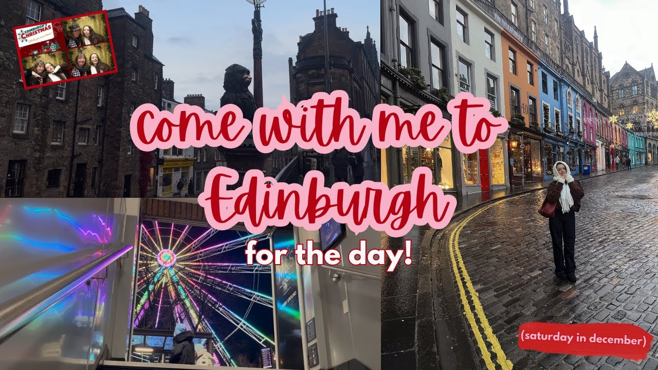 christmassy day in edinburgh vlog!🦌🏴󠁧󠁢󠁳󠁣󠁴󠁿❄️