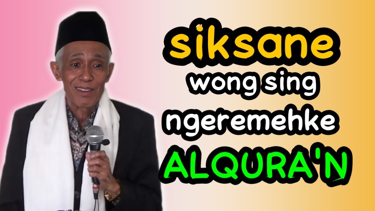 ORANG YANG MEREMEHKAN AL QURAN🔥kh muhammad sholihun