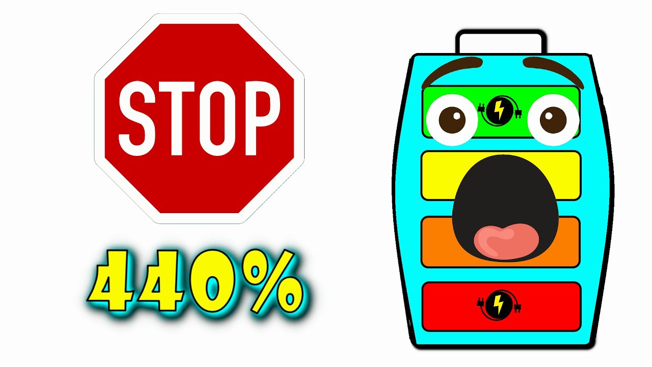2000% OVERCHARGING SMARTPHONE !!! Low Battery Animation ☢💣
