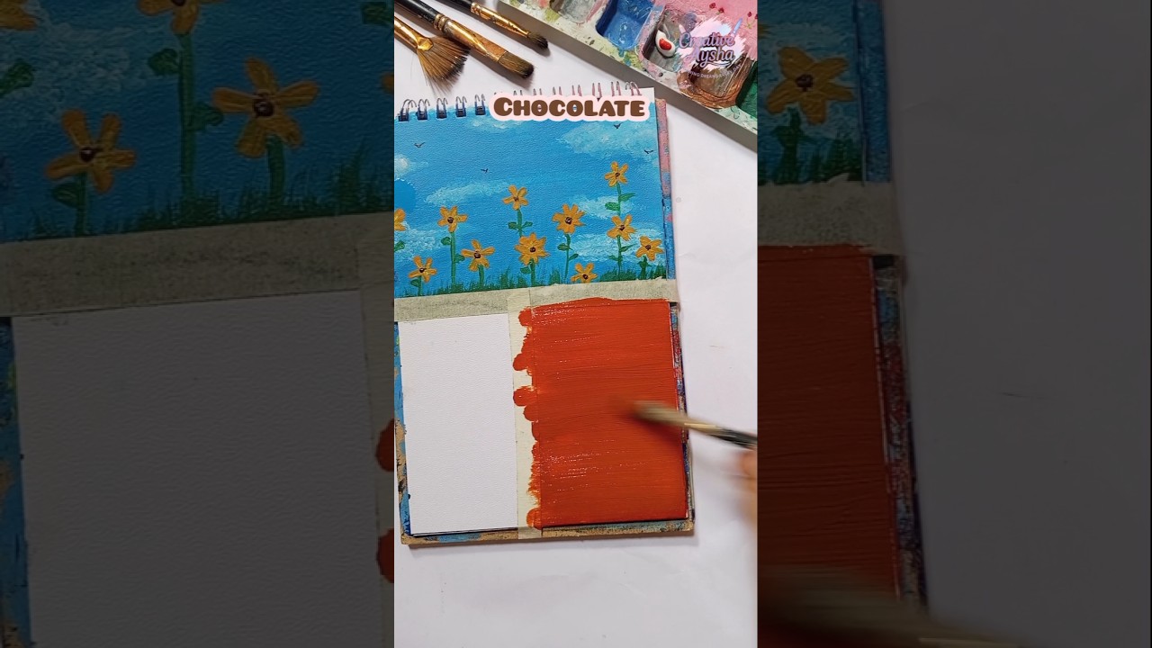 CHOCOLATE 🍫 #chocolate #painting #chocolatepainting #chocolateart #CreativeAysha
