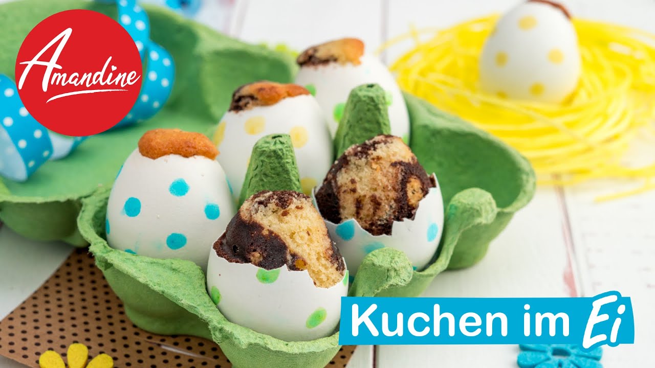 Kuchen in der Eierschale backen | Im Osterei backen - Rezept für Ostern