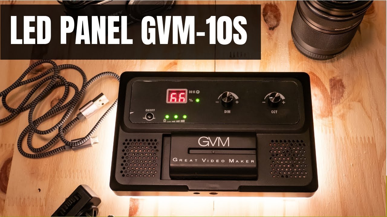 Pr&eacute;sentation du panneau LED GVM 10S