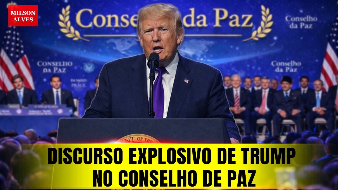 TRUMP faz DISCURSO EXPLOSIVO na abertura do CONSELHO DE PAZ; a ONU JÁ ERA