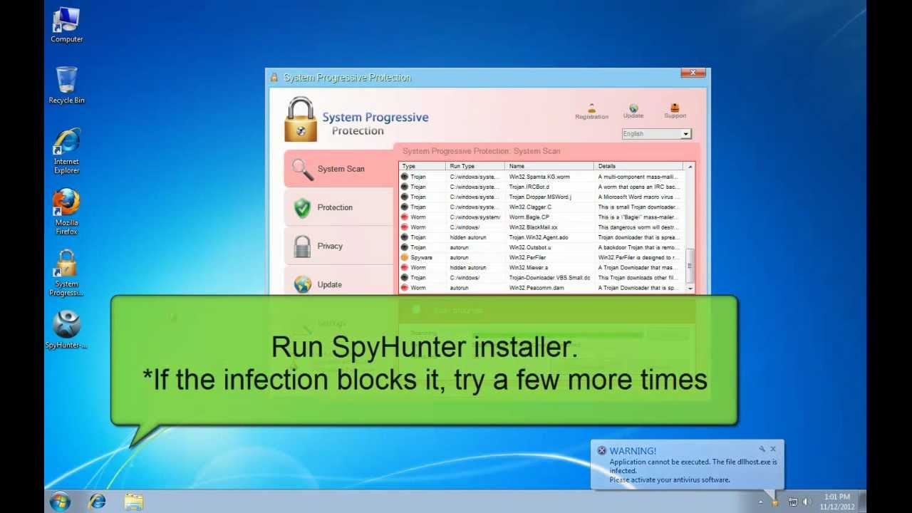 Remove System Progressive Protection Virus in 2 minutes
