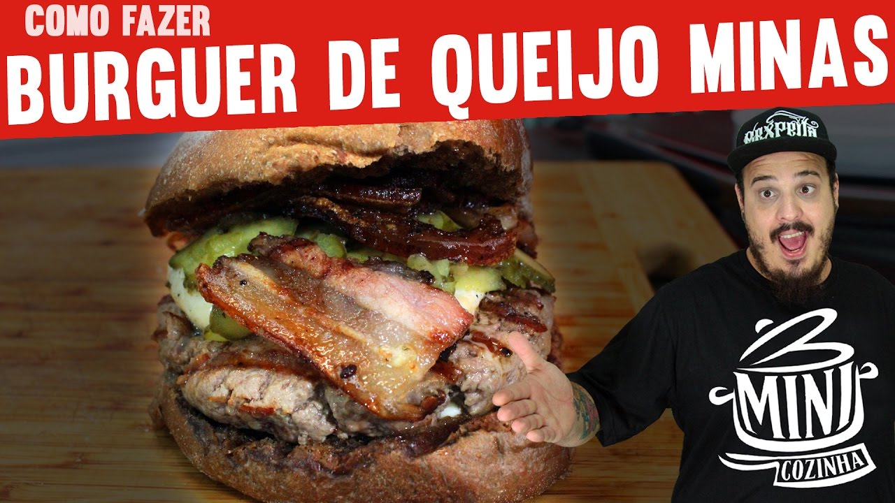 Como Fazer Hamburguer Caseiro com Queijo Minas | Gordices | #MINICOZINHA