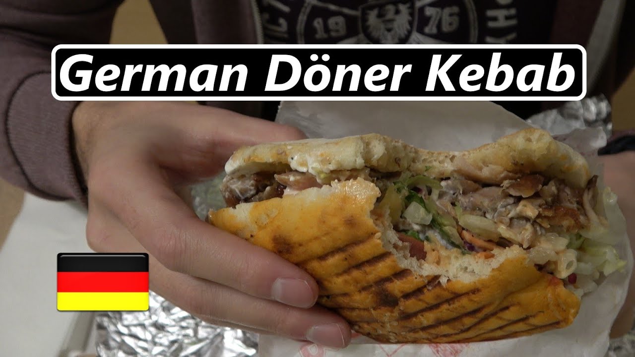 German Döner Kebab Sandwich - ASMR Eating
