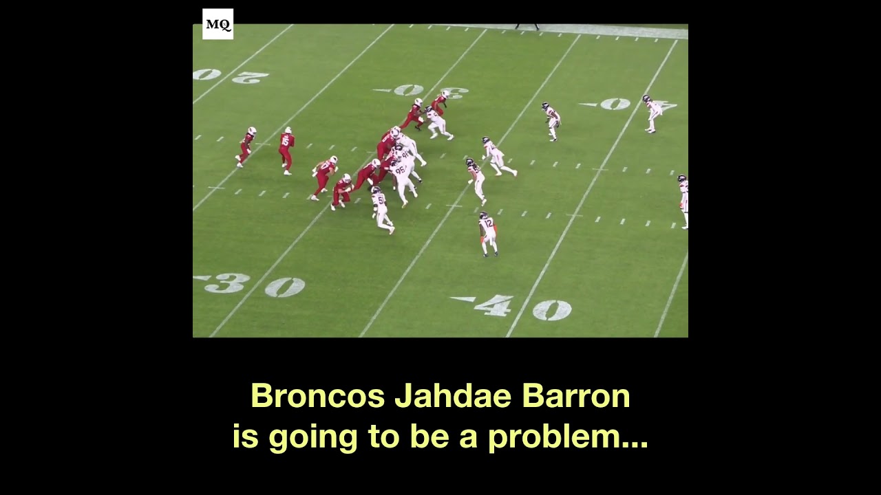 The Broncos' Jahdae Barron is going to be a problem...