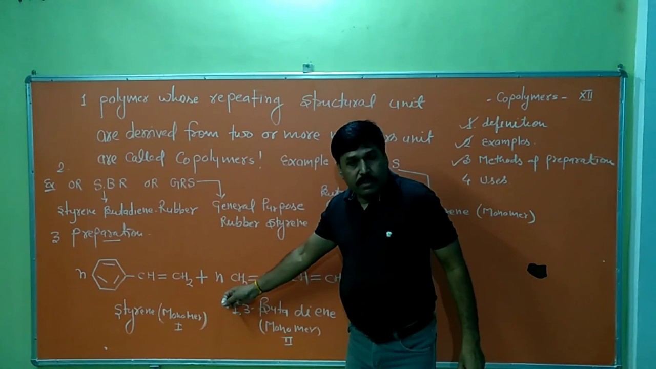 Copolymers|SBR|Buna-S|GRS|Preparation of styrene butadiene rubber|JEE |NEET |AIIMS|BOARD |12TH |
