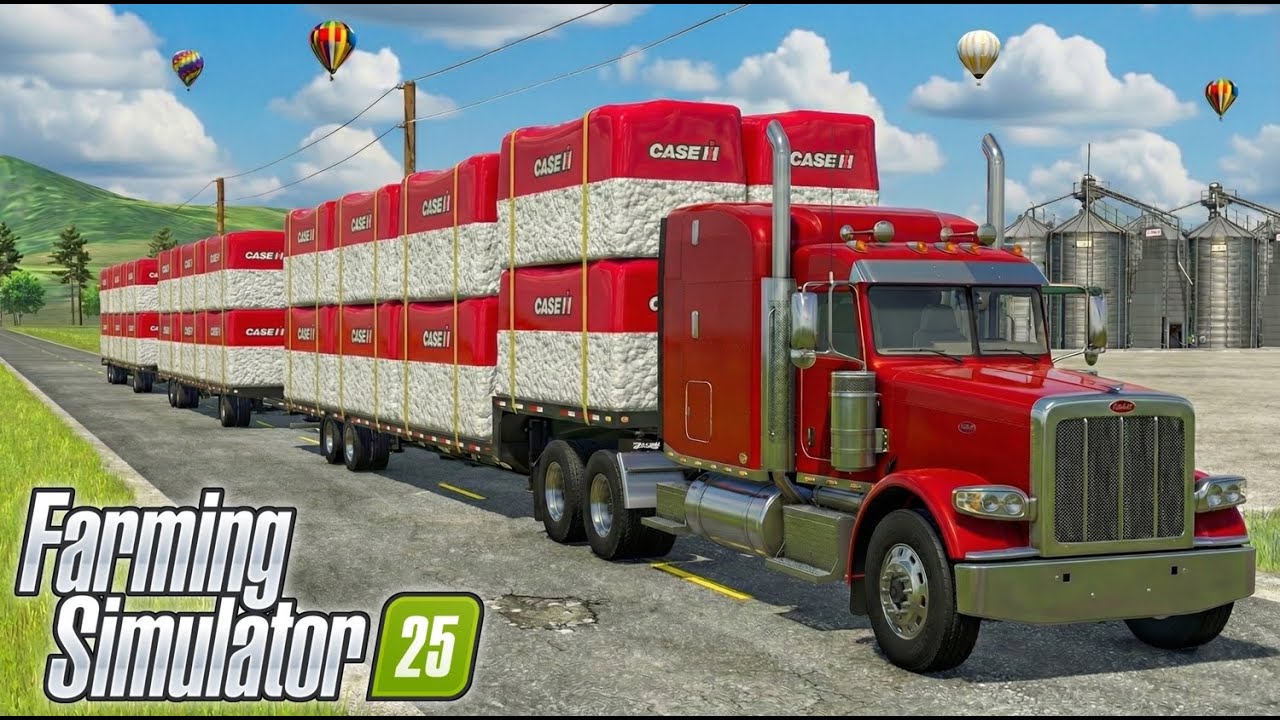 Massive Cotton Bale Transport in FS25 | Farming Simulator 25