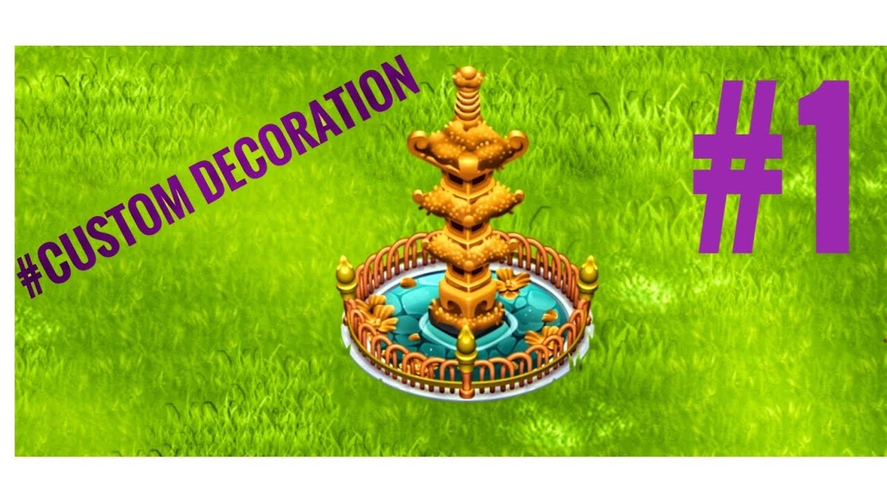 HAY DAY // CUSTOM DECORATIONS. Stonemason's decoration. All variants of upgrade