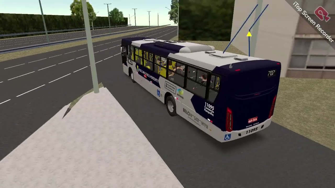 Fazendo itinerário da linha 5507A CENTRO- HOSPITAIS /JARDIM GUANABARA