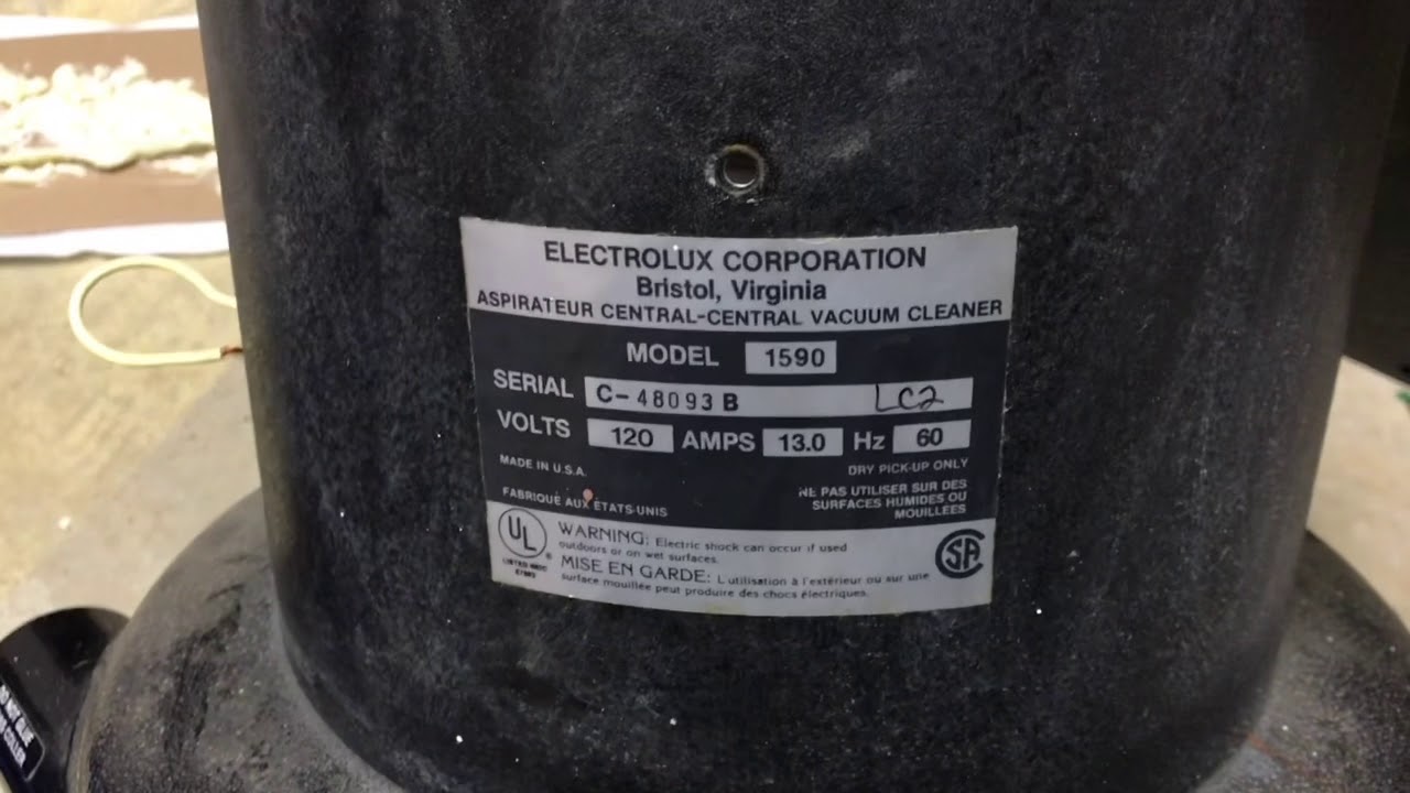 Electrolux 1590 Central Vacuum Repair