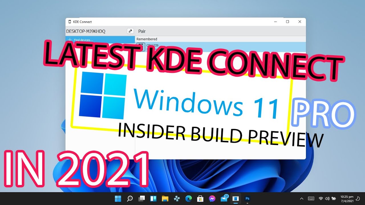 How to download and install KDE connect in windows 11 in 2021