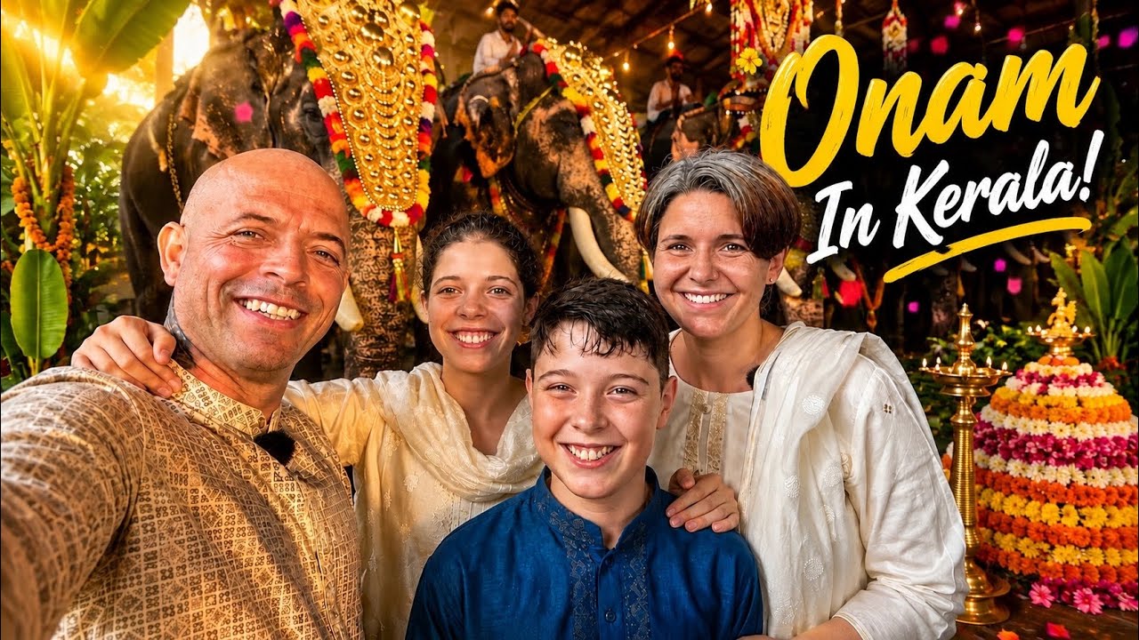 FIRST TIME Celebrating Onam Festival in Kerala, India | Biggest Festival in Kerala 