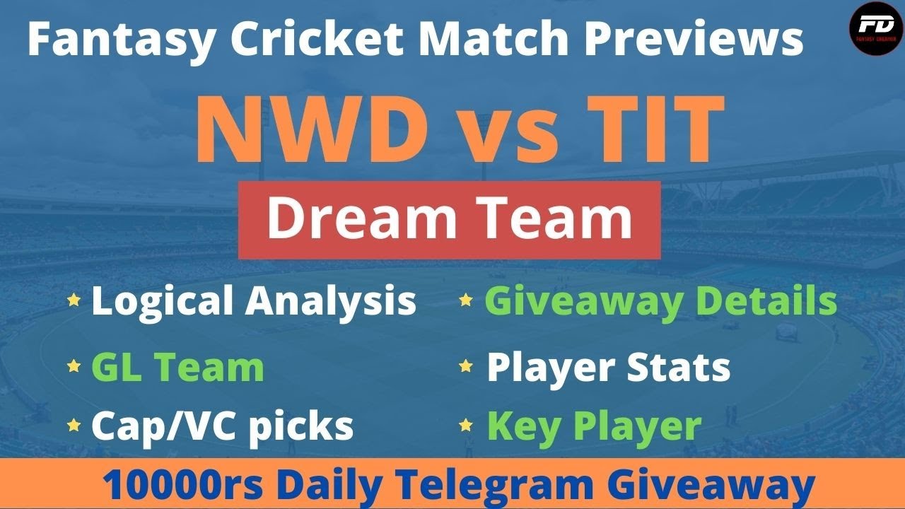 NWD vs TIT Dream11 team and Prediction, South Africa T20 Challenge, 22 Feb