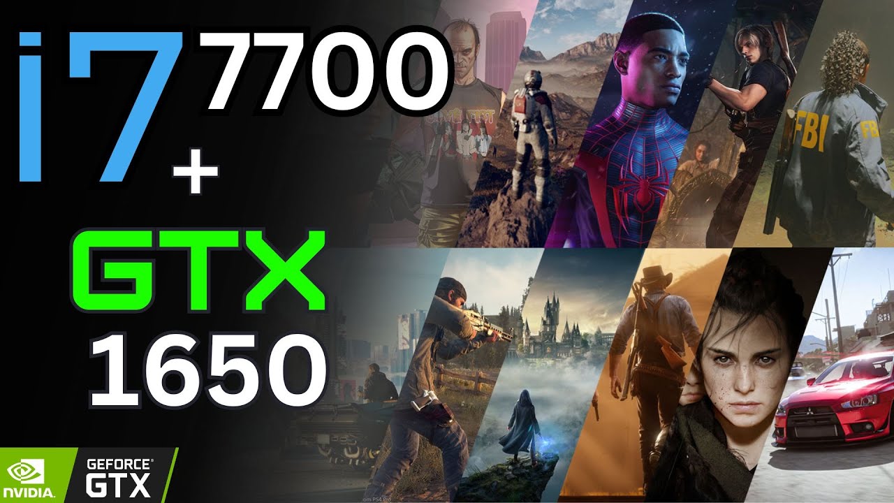 i7 7700 + GTX 1650 Tested in 14 Games (2024) | 1080p