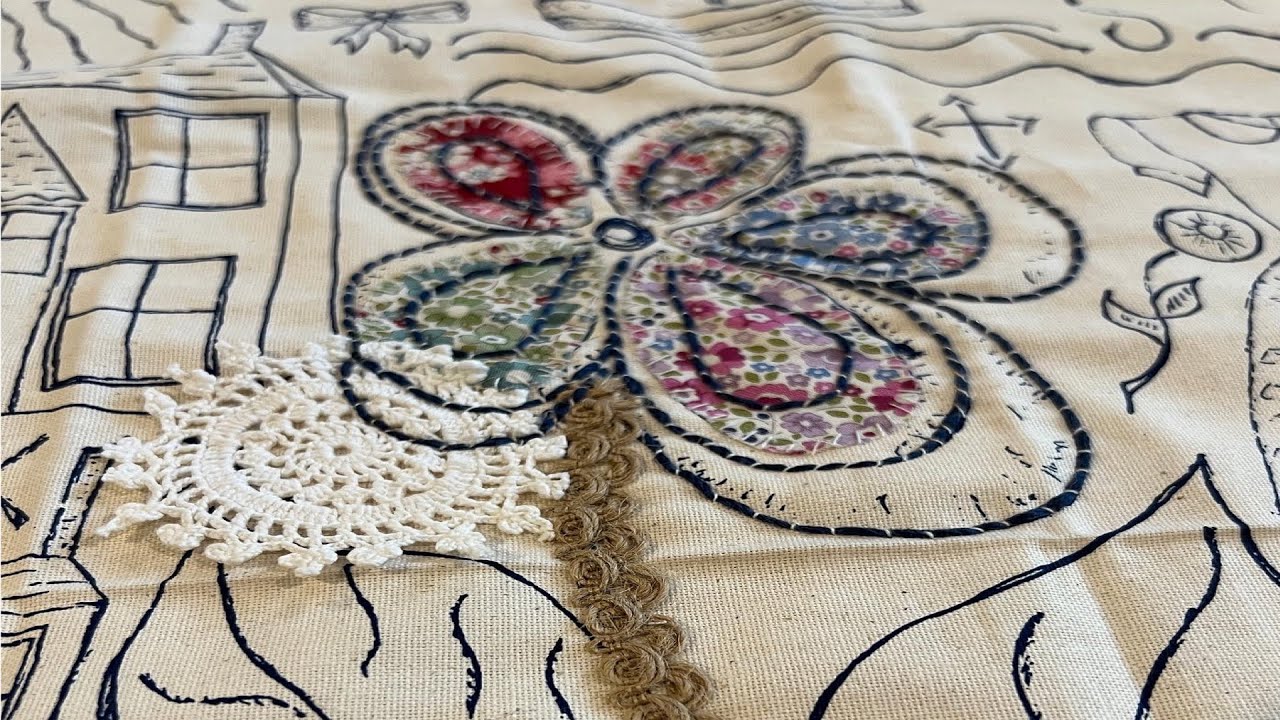 NO 3 : The Flower : Stitch along #JessieChorley #slowstitch