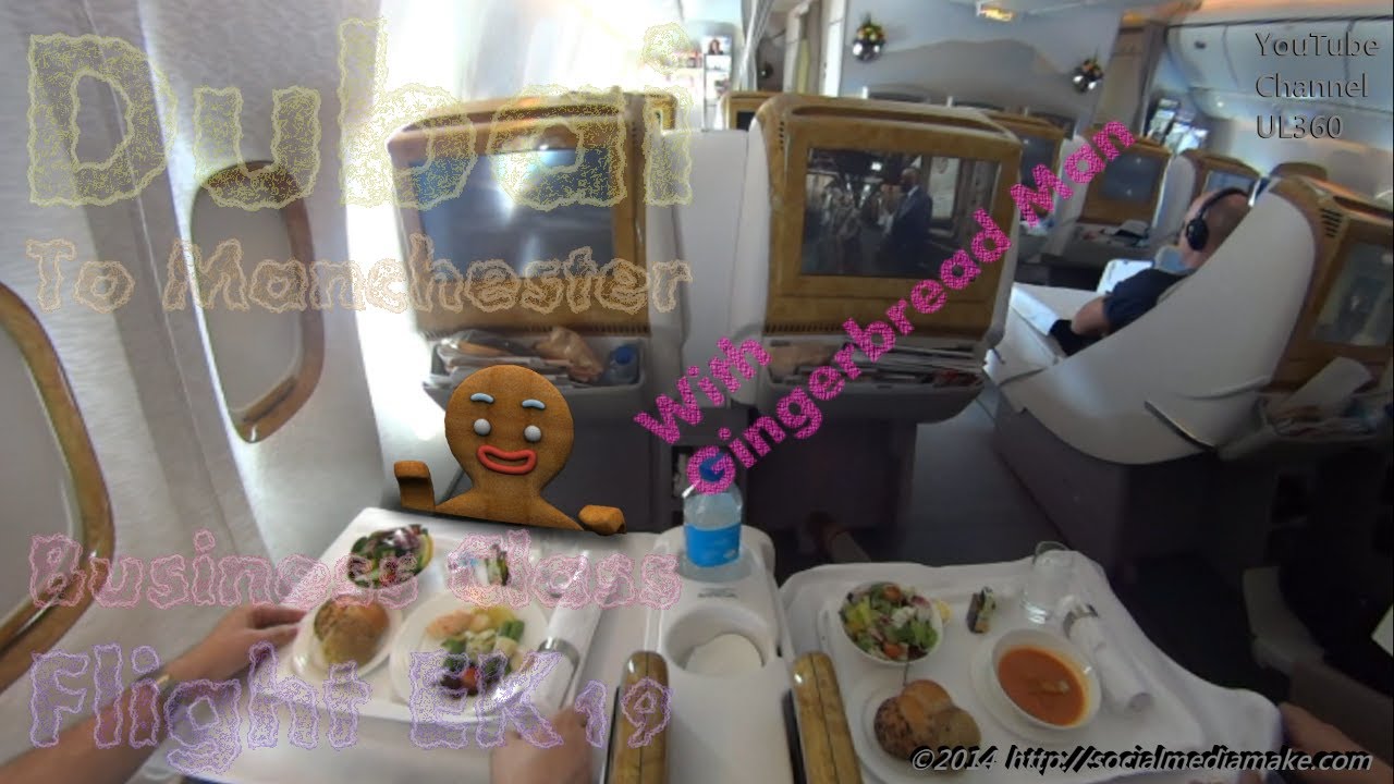 Emirates Business Class | Aboard Entire Flight | With Freaky Gingerbread Man | Flight EK19