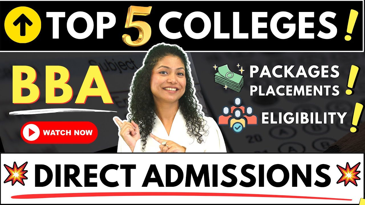 ✅Top 5 BBA Colleges without Entrance Exams! BBA Direct Admissions😱 #bba #bbacourse #viral