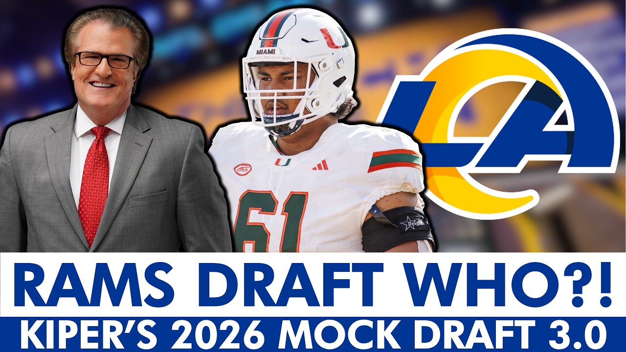 NEW Mel Kiper Rams Mock Draft With 1st Round Pick | Los Angeles Rams Draft Rumors