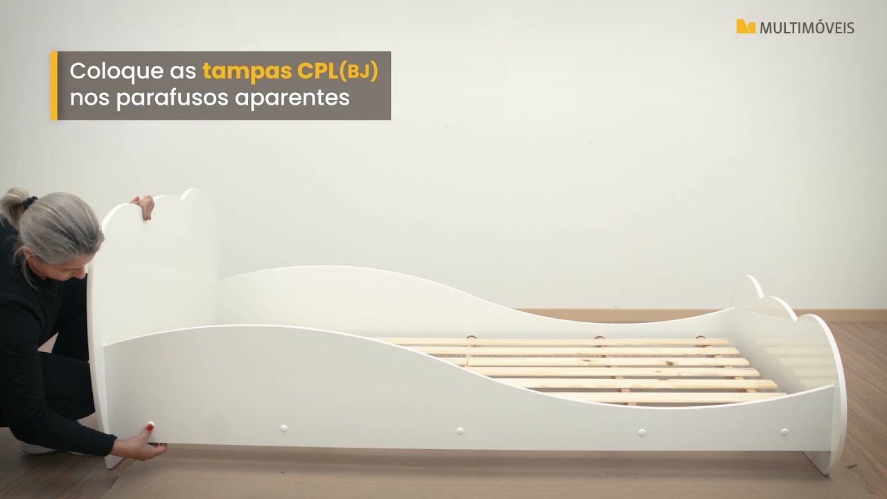 Cama de Solteiro Multimóveis - Montagem Rápida e Prática