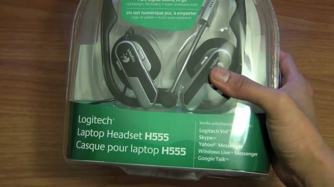Logitech Laptop Headset H555 Unboxing