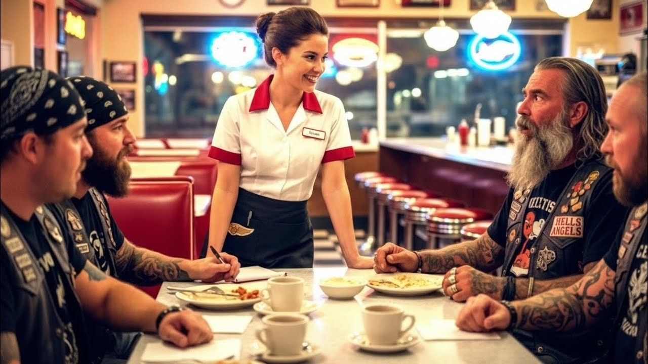 Eine Kellnerin sagt zu den Hells Angels: „Hallo, mein Vater hat ein Motorrad, genau wie Ihres…“