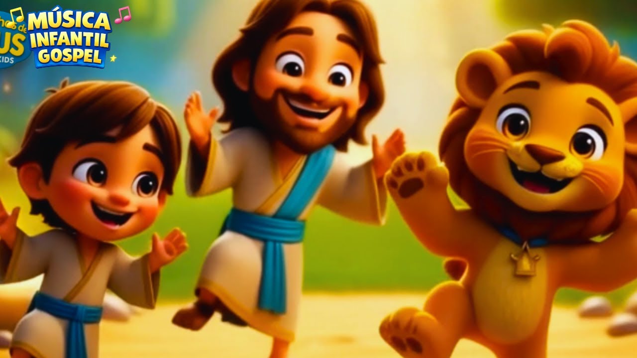 Música Infantil Gospel | Pra Cantar, Dançar com Daniel e o Leãozinho | Louvor Infantil Gospel Kids