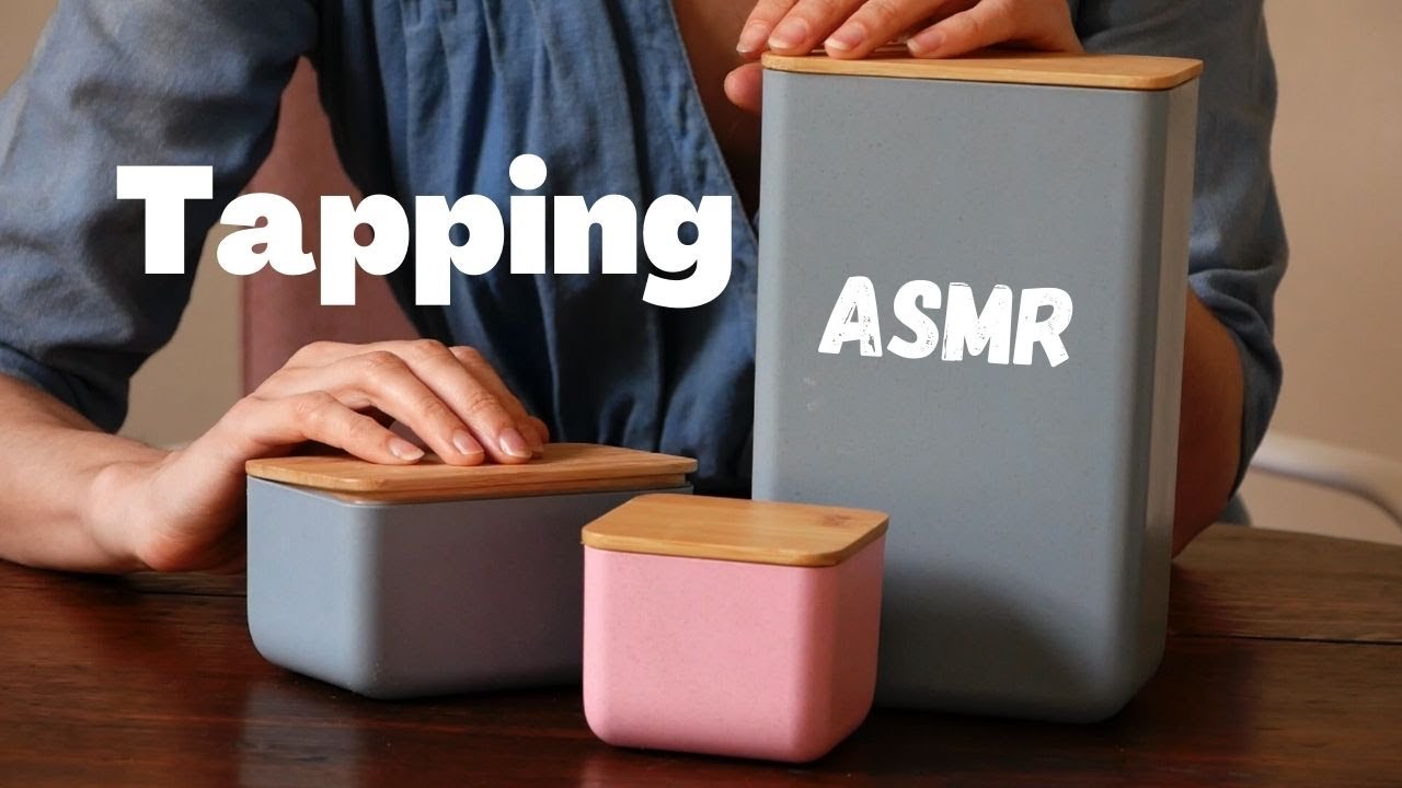 ASMR Binaural Tapping on Bamboo Containers