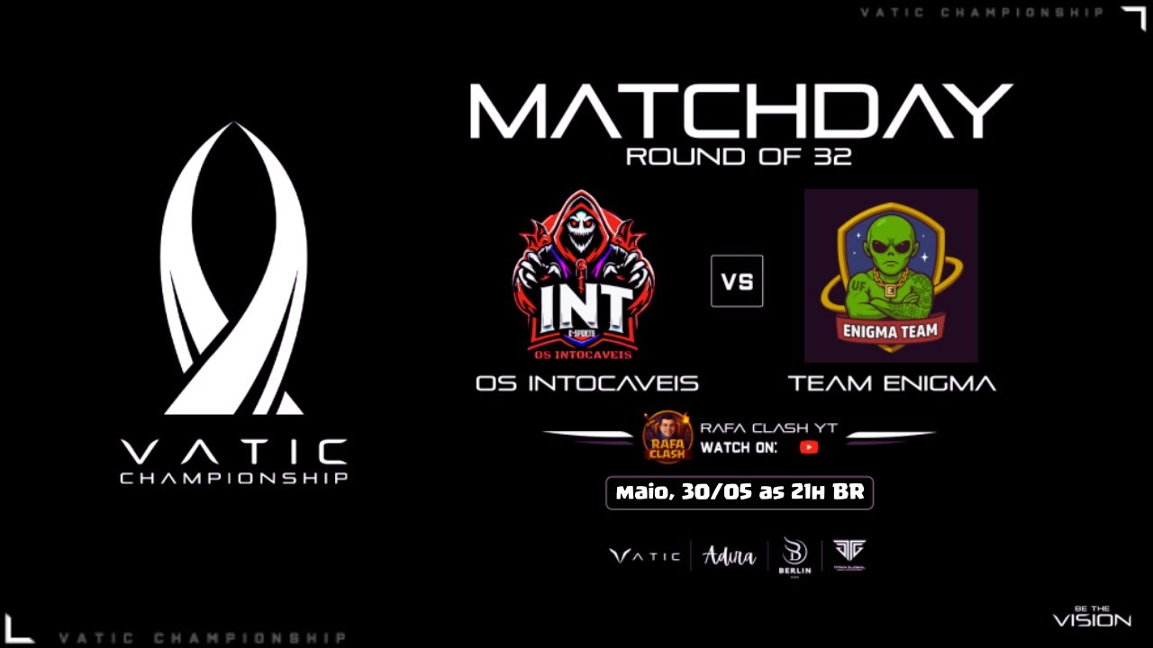 VATIC CHAMPIONSHIP TH17 5V5 RO32 - OS INTOCAVEIS  🆚  TEAM ENIGMA - Clash Of Clans