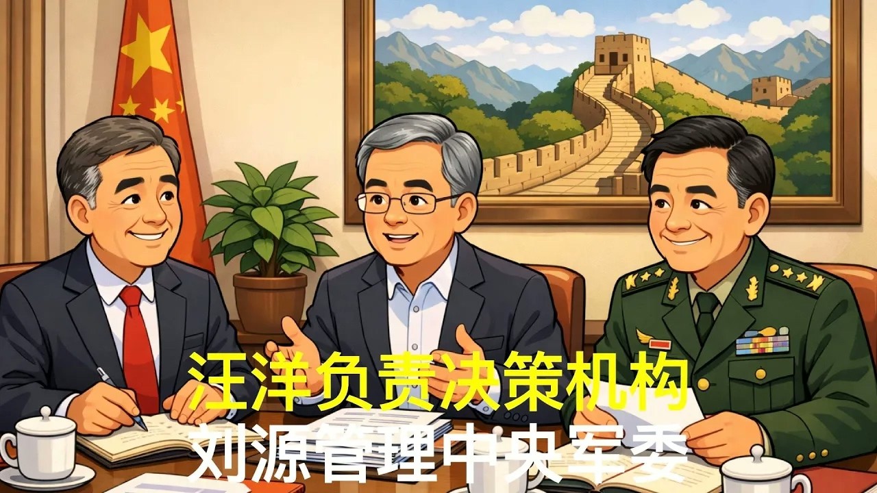 汪洋负责决策机构，刘源管理中央军委｜胡锦涛｜温家宝｜张又侠｜胡春华｜党中央决策议事协调机构