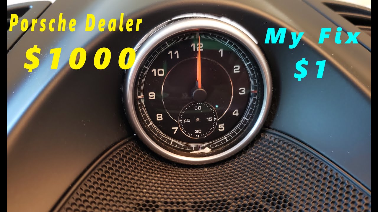 $1 DIY HOW TO FIX Porsche Cayenne Clock