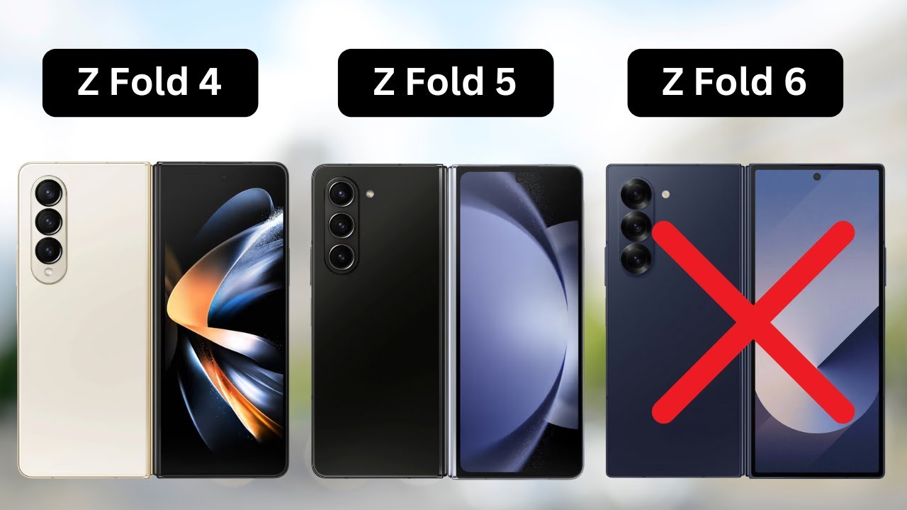 Samsung Galaxy Z Fold 6 VS Z Fold 5 VS Z Fold 4 VS  Z Fold 6