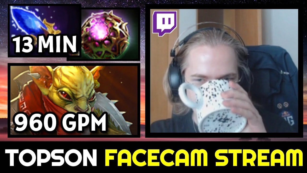TOPSON Almost 1000 GPM with 13min Scepter Bounty Hunter — STREAM with FACECAM