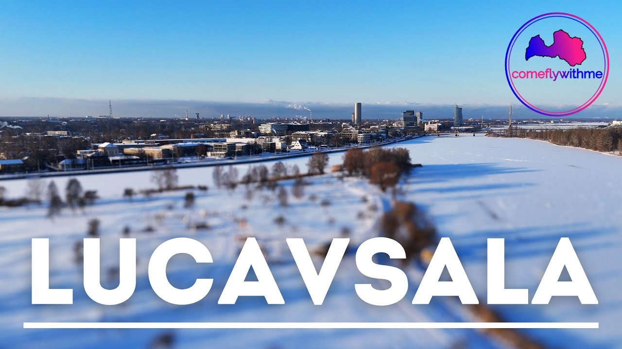 Lucavsala, Rīga | Winter flight DJI Mini 4 Pro (-19)
