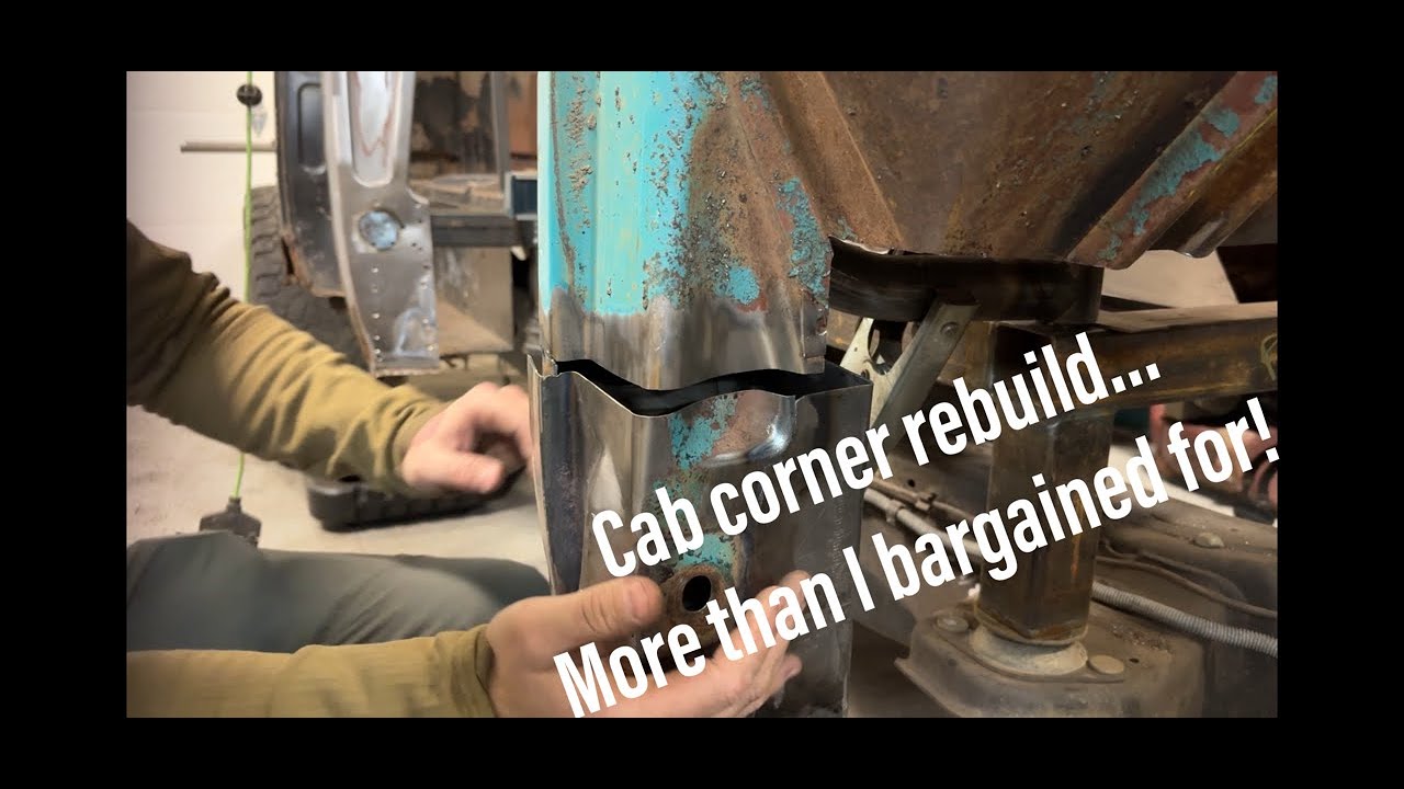 1958 Chevrolet Spartan Pickup - Hand Fabricating a Custom Front Cab Corner from Scratch!