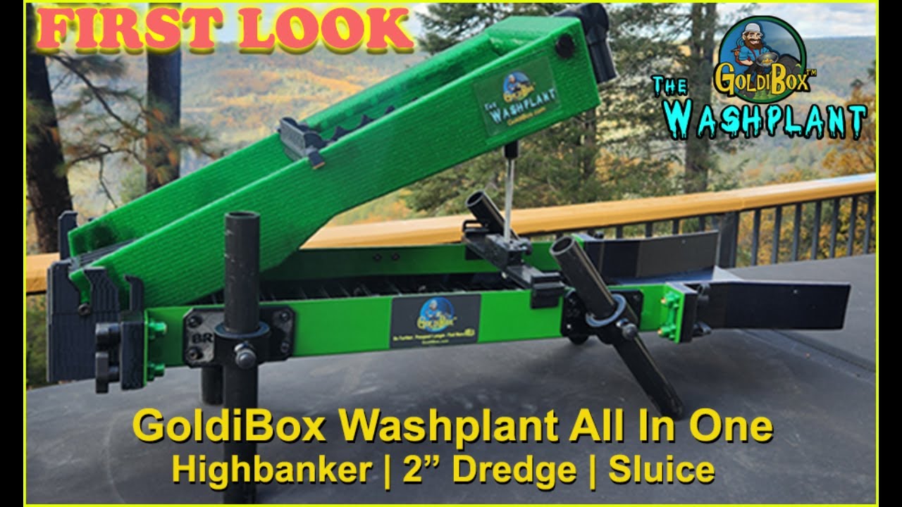 GoldiBox Washplant  All In One First Look! |  HIGHBANKER, GOLD DREDGE & SLUICE | Only 8 lbs.