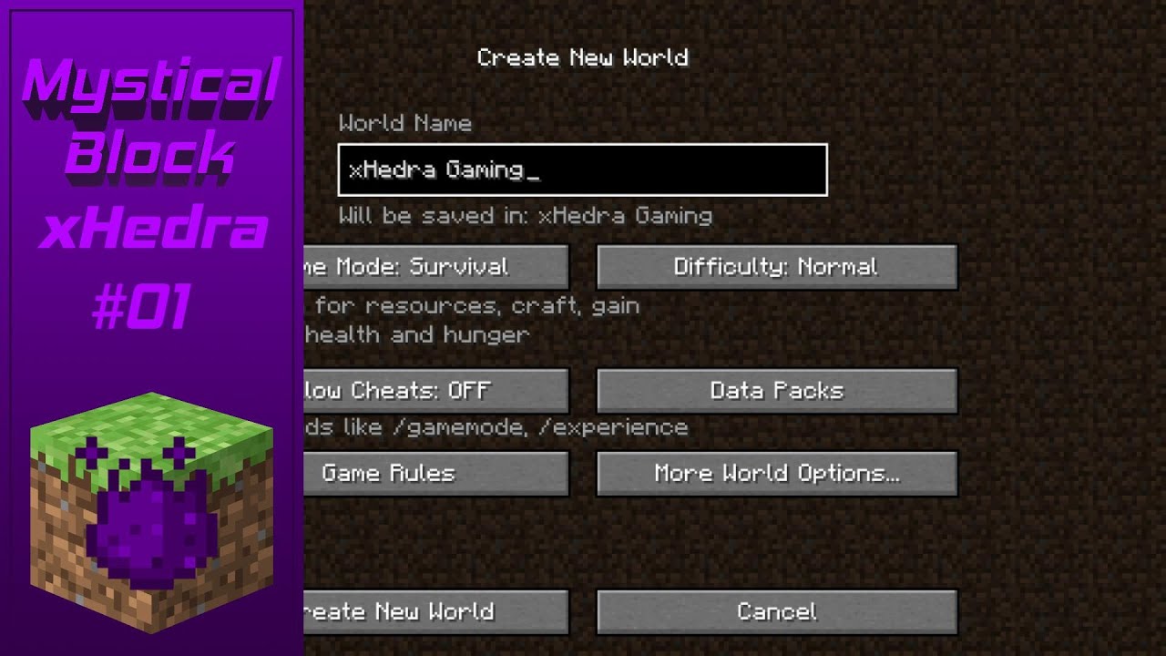 Mystical Block E01 Starting from a seed... a magical seed