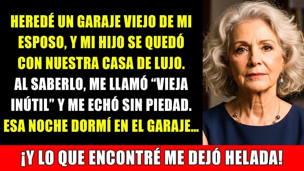 Heredé un garaje abandonado de mi esposo, pero al entrar… ¡Lo que vi me dejó helada!