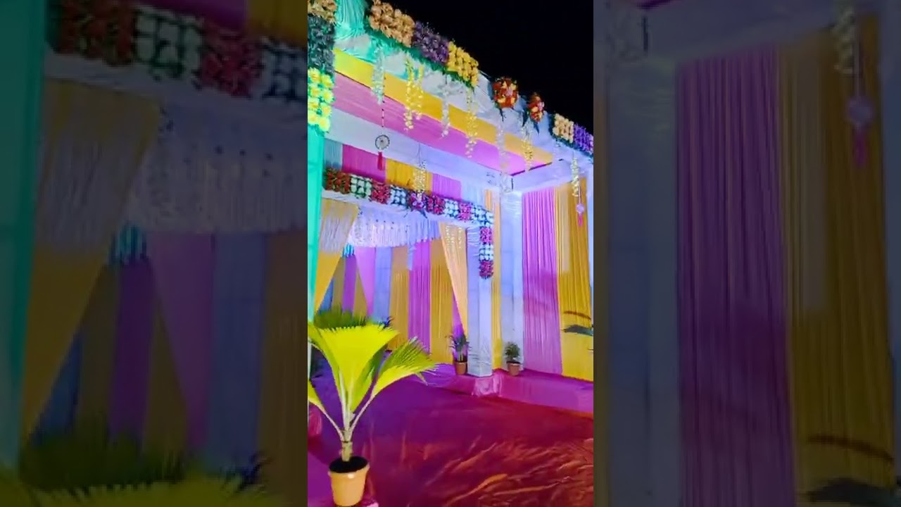 Mayuri mandap decoration Mojara ( New look ) 2022 . 2023 . Night mode