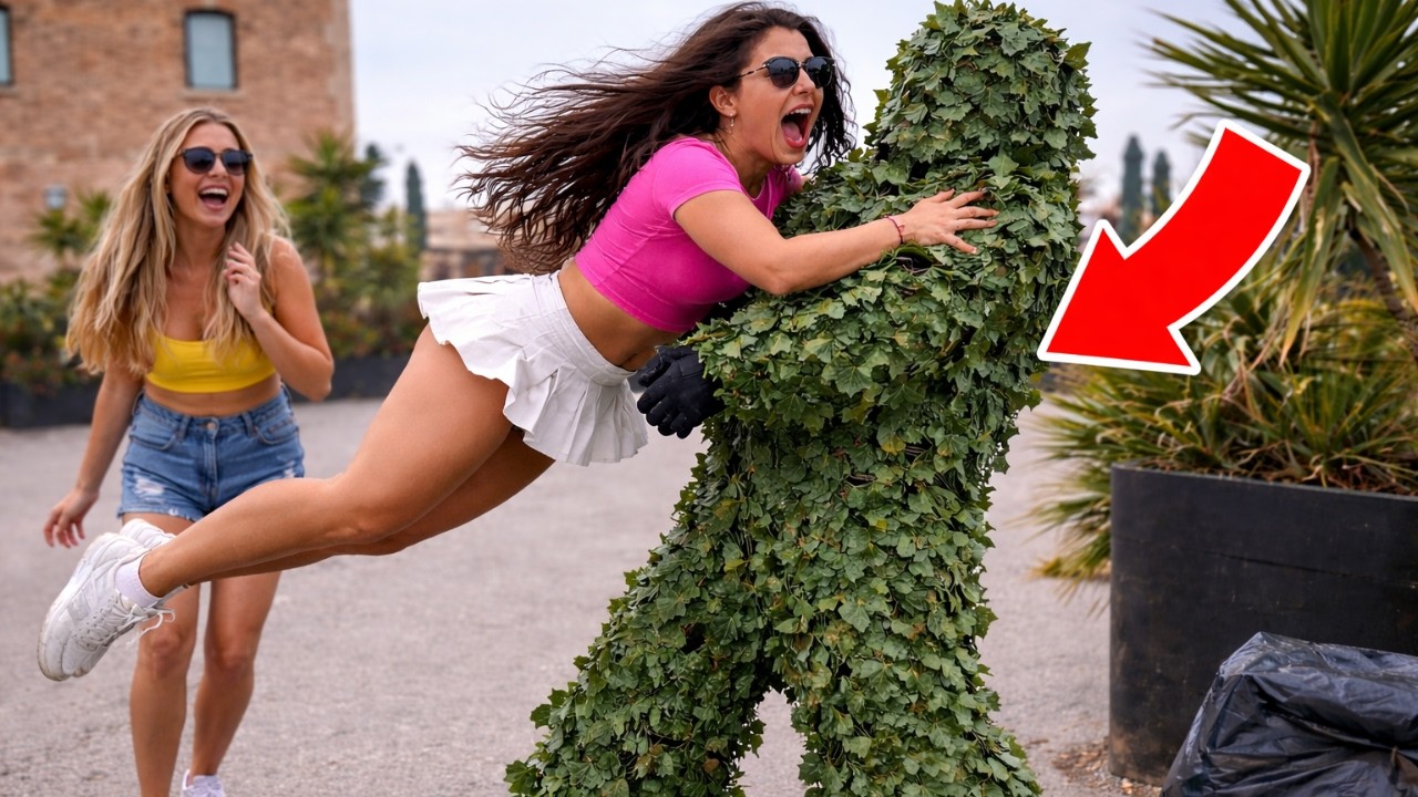 Hot Girls vs Scary Bushman!