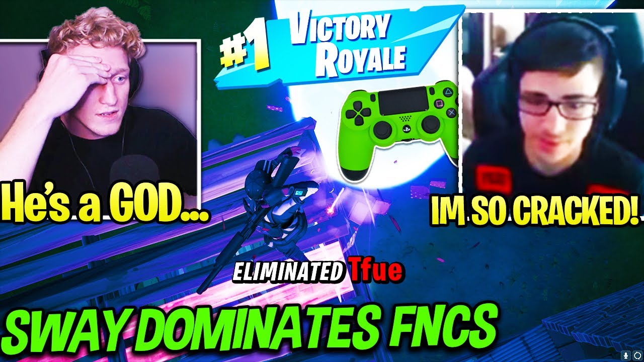 FaZe SWAY *GETS 100% CRACKED* and DOMINATES PROS in FNCS FINALS! (Fortnite)