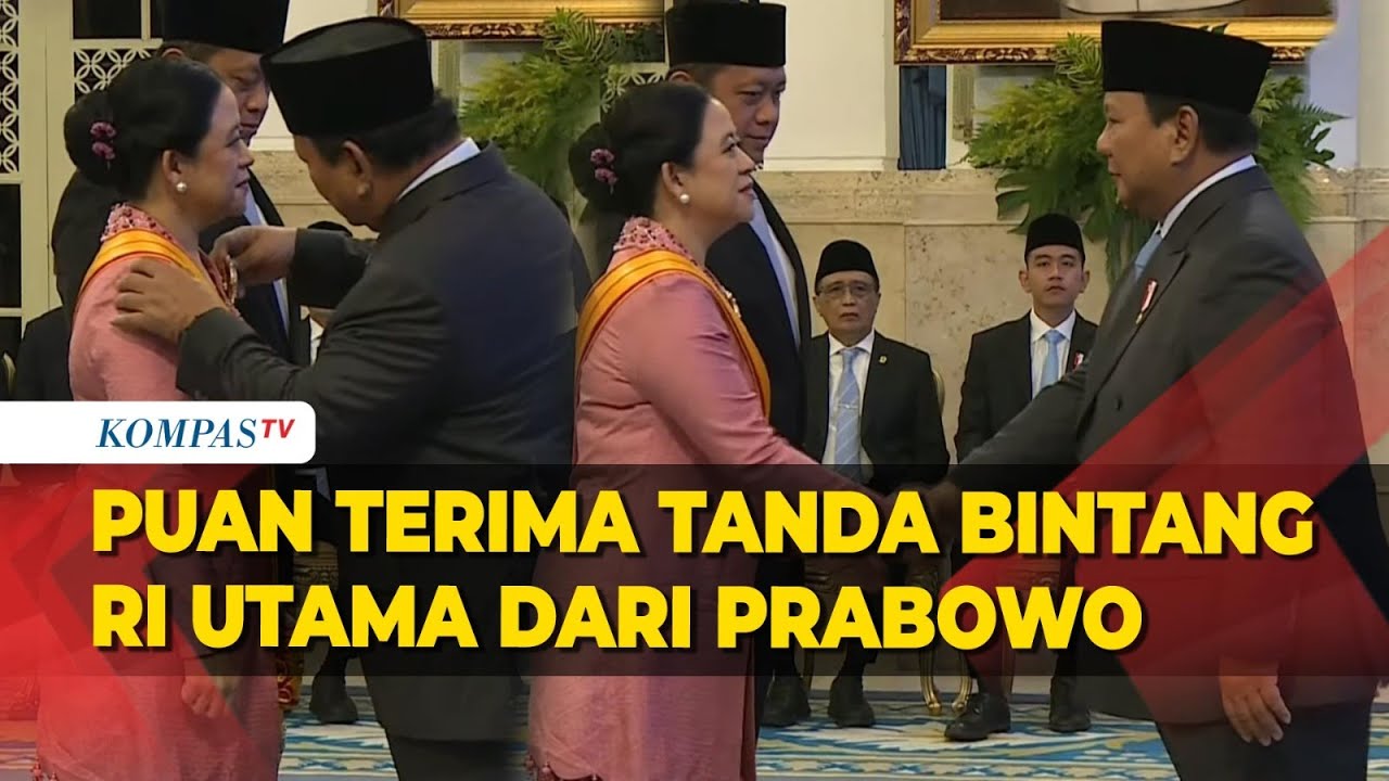 Ketua DPR Puan Terima Anugerah Bintang RI Utama dari Presiden Prabowo