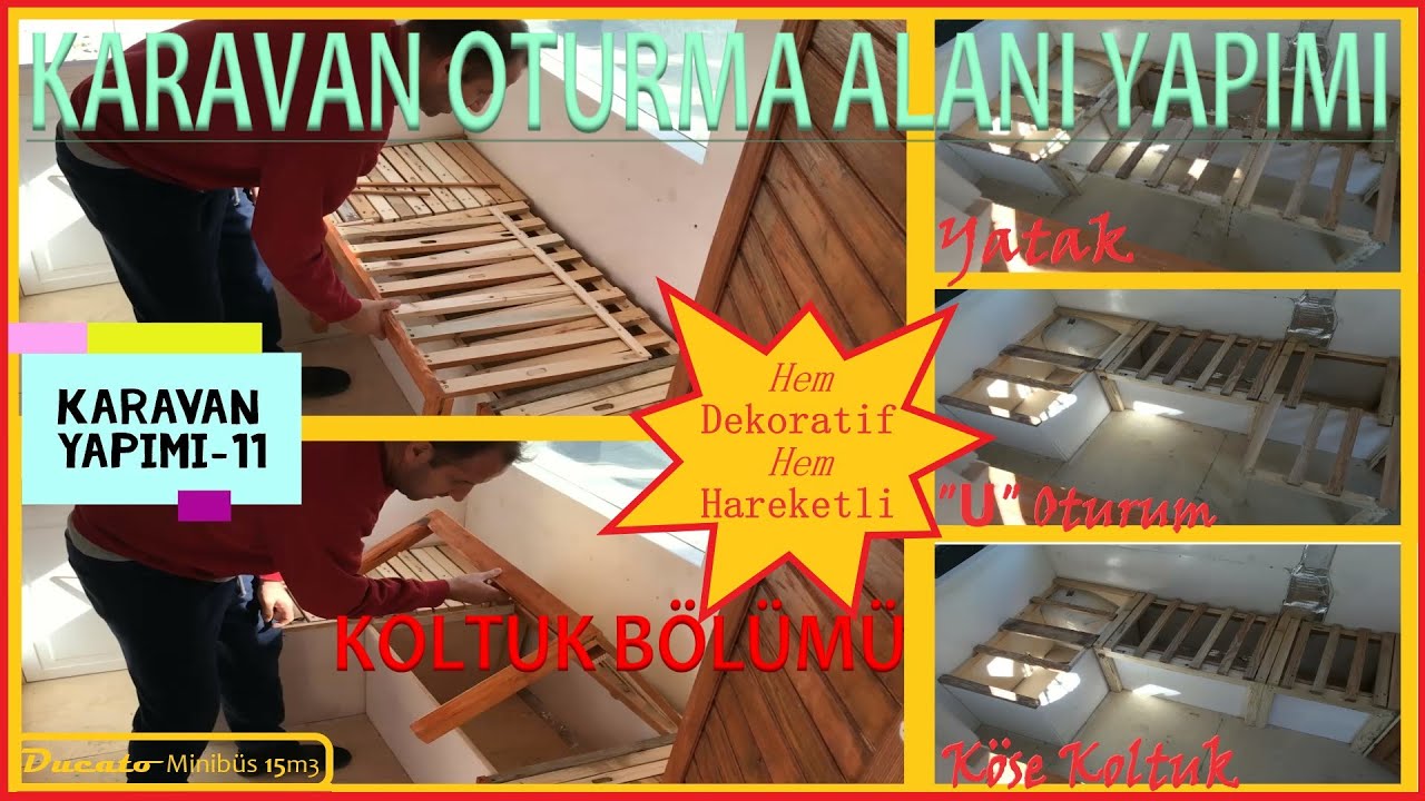 KARAVAN YAPIMI-11 | MOTO KARAVAN OTURMA ALANI TASARIMI - 