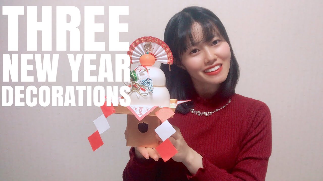 3 new year decorations(Kadomatsu,Shimenawa, Kagamimochi )