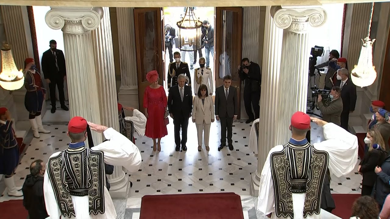 Στο Προεδρικό Μέγαρο το βασιλικό ζεύγος του Βελγίου