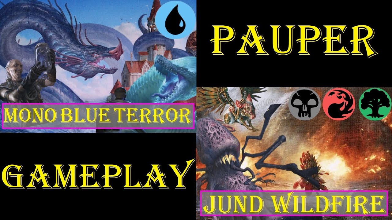 Mono Blue Terror Vs Jund Wildfire [PAUPER] | Gameplay Ao Vivo #mtgpauper #mtgpaupergameplay